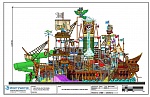 детский интерактивный городок "пиратский корабль"