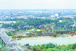 В Новосибирске строится самый большой в России крытый аквапарк.